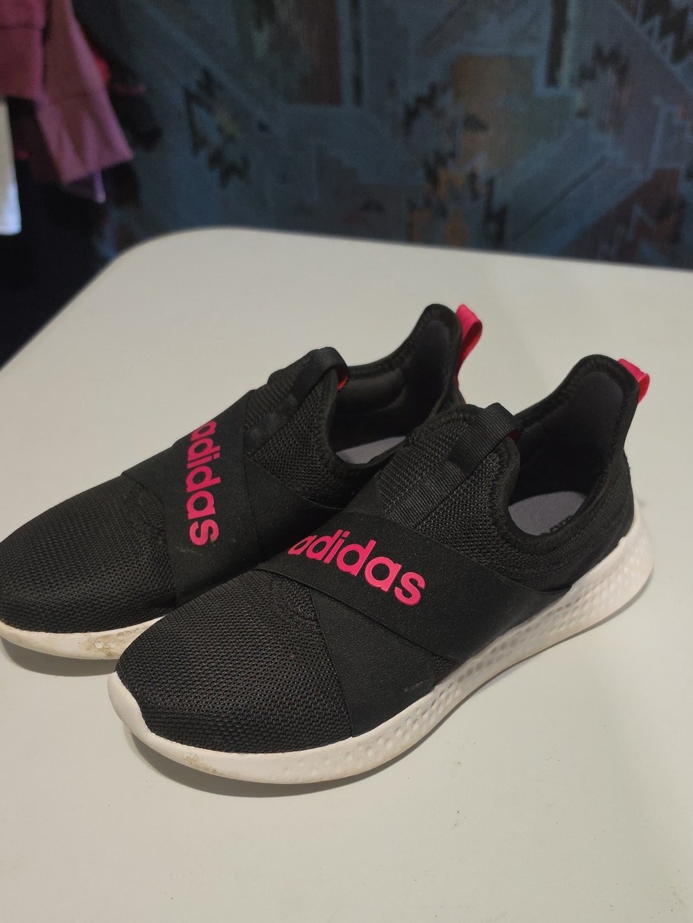 adidas Puremotion Adapt Black & Pink Sneakers US 7.5
